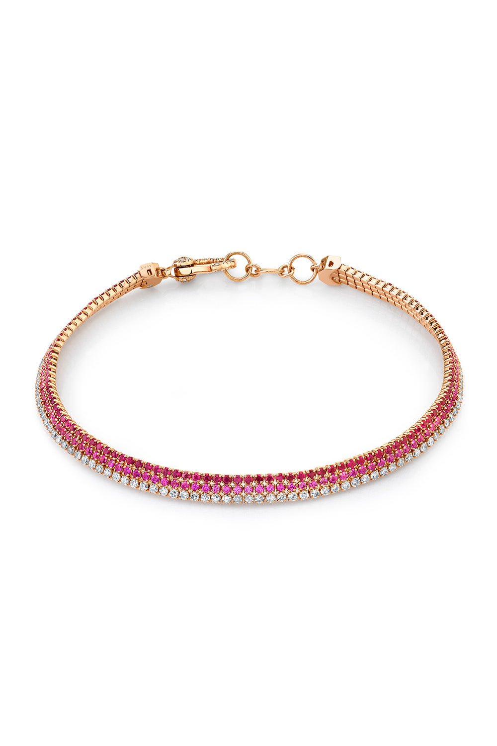 SHAY JEWELRY-Triple Stacked Threads Bracelet-ROSE GOLD