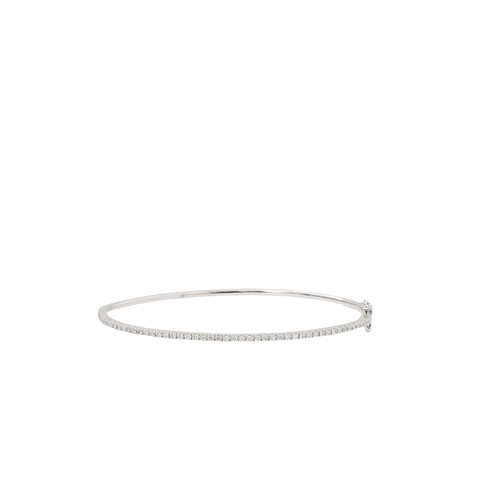 SHAY JEWELRY-Single Row Pave Diamond Bangle-WHITE GOLD