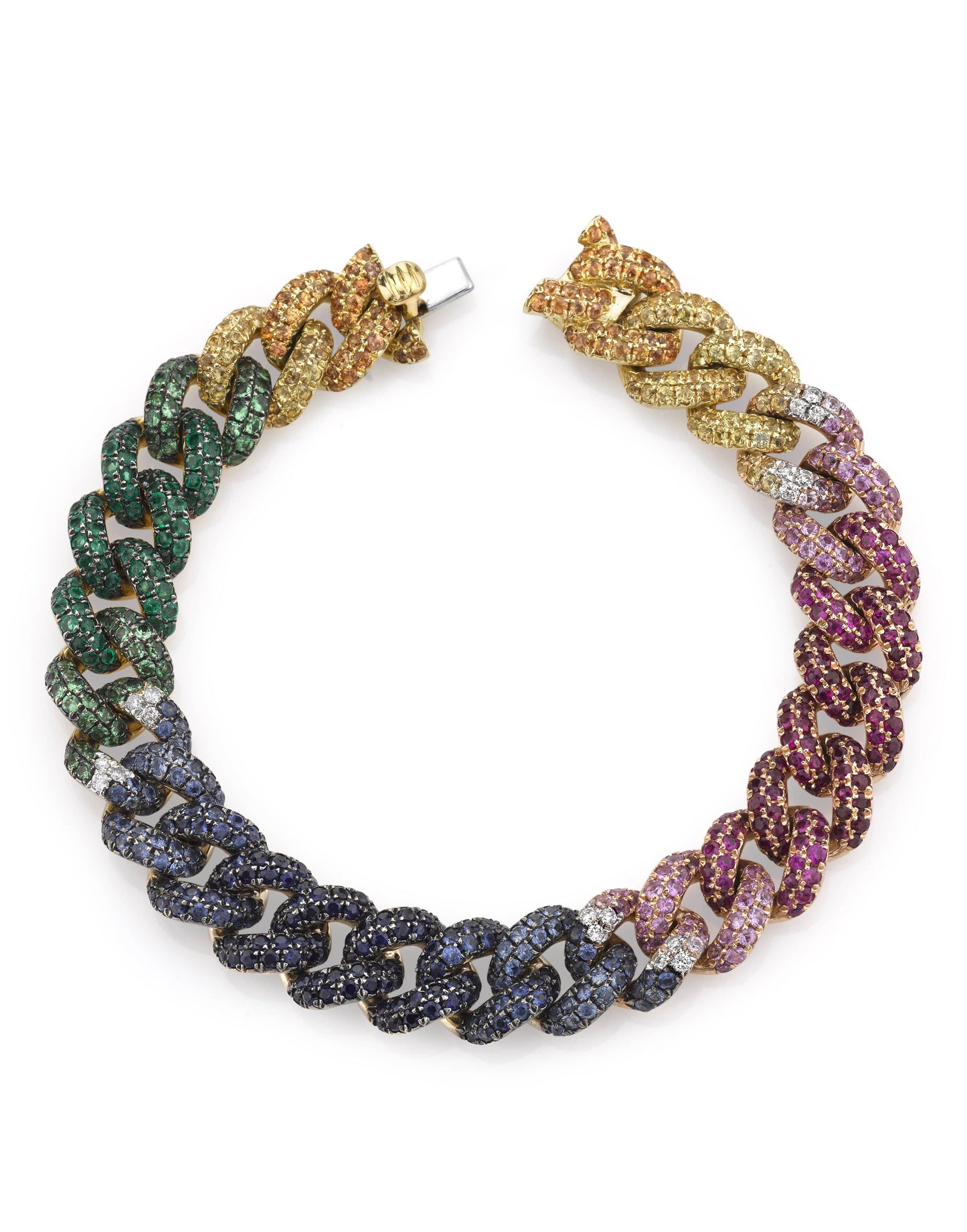 SHAY JEWELRY-Rainbow Essential Link Bracelet-YELLOW GOLD