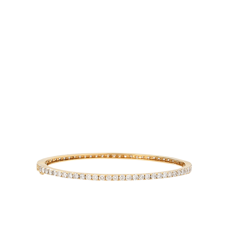 SHAY JEWELRY-Single Row Pave Diamond Bangle-YELLOW GOLD
