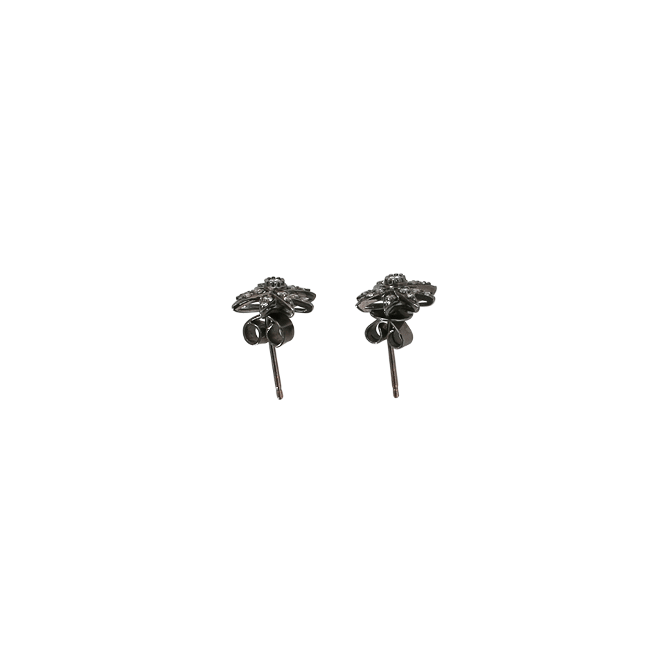 SHAY JEWELRY-Mini Starburst Diamond Pave Studs-BLACK GOLD
