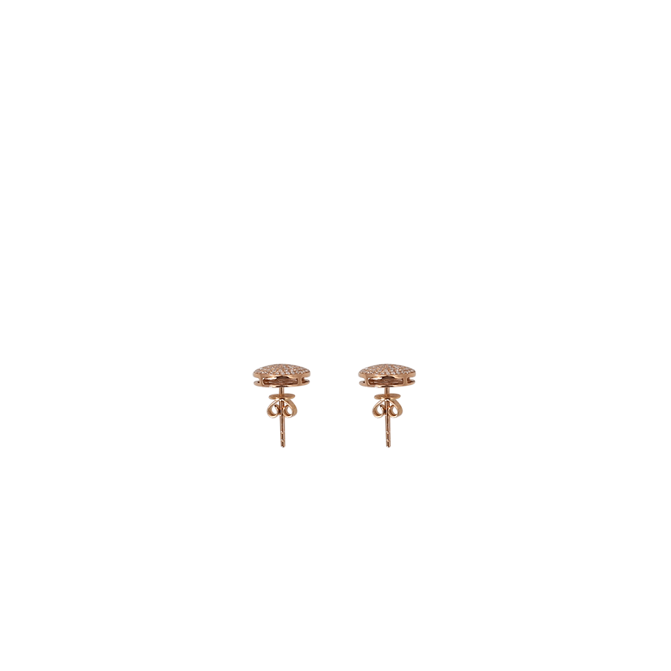 SHAY JEWELRY-Essential Diamond Pave Round Stud Earrings-ROSE GOLD