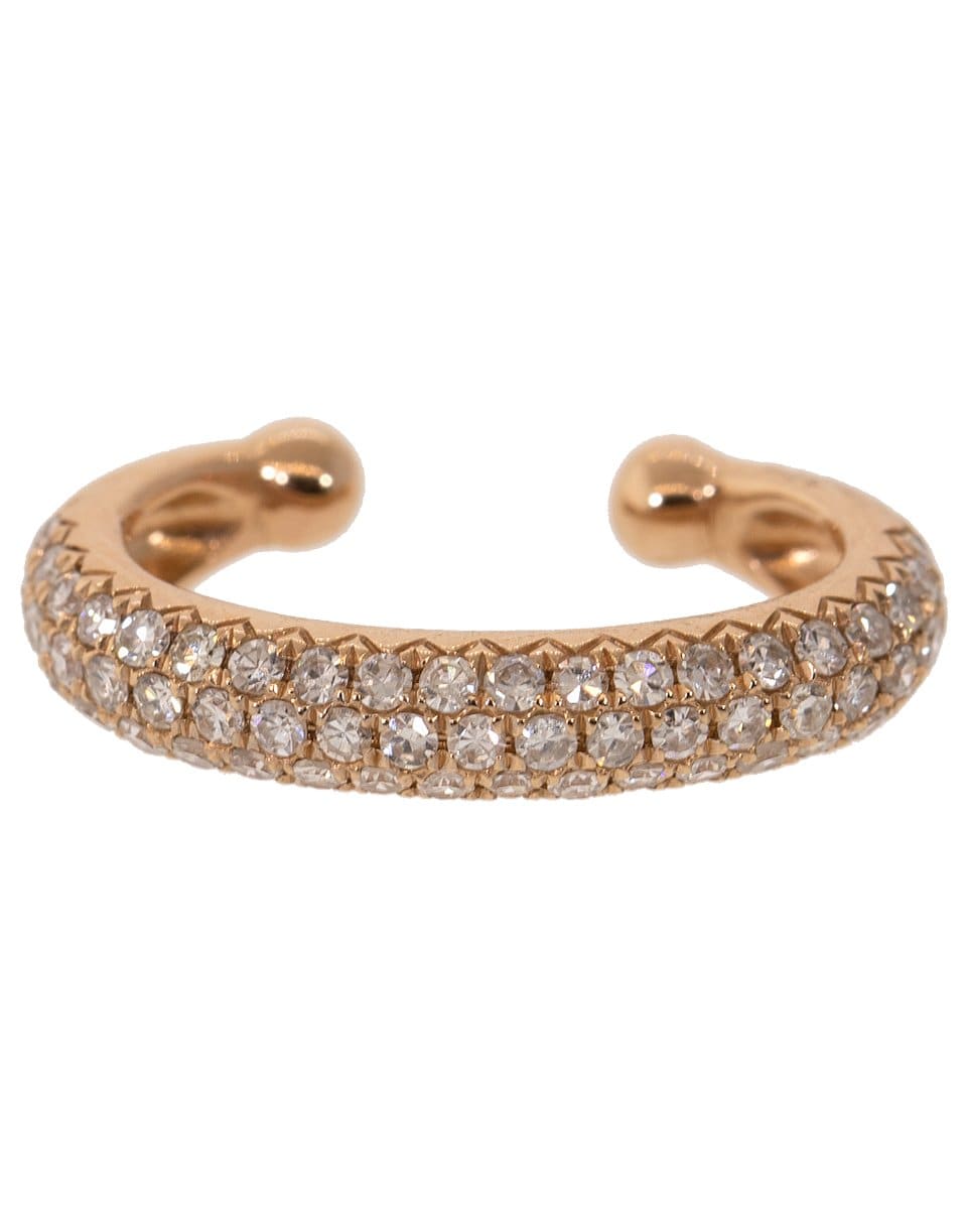 SHAY JEWELRY-Jumbo Pave Diamond Ear Cuff-ROSE GOLD