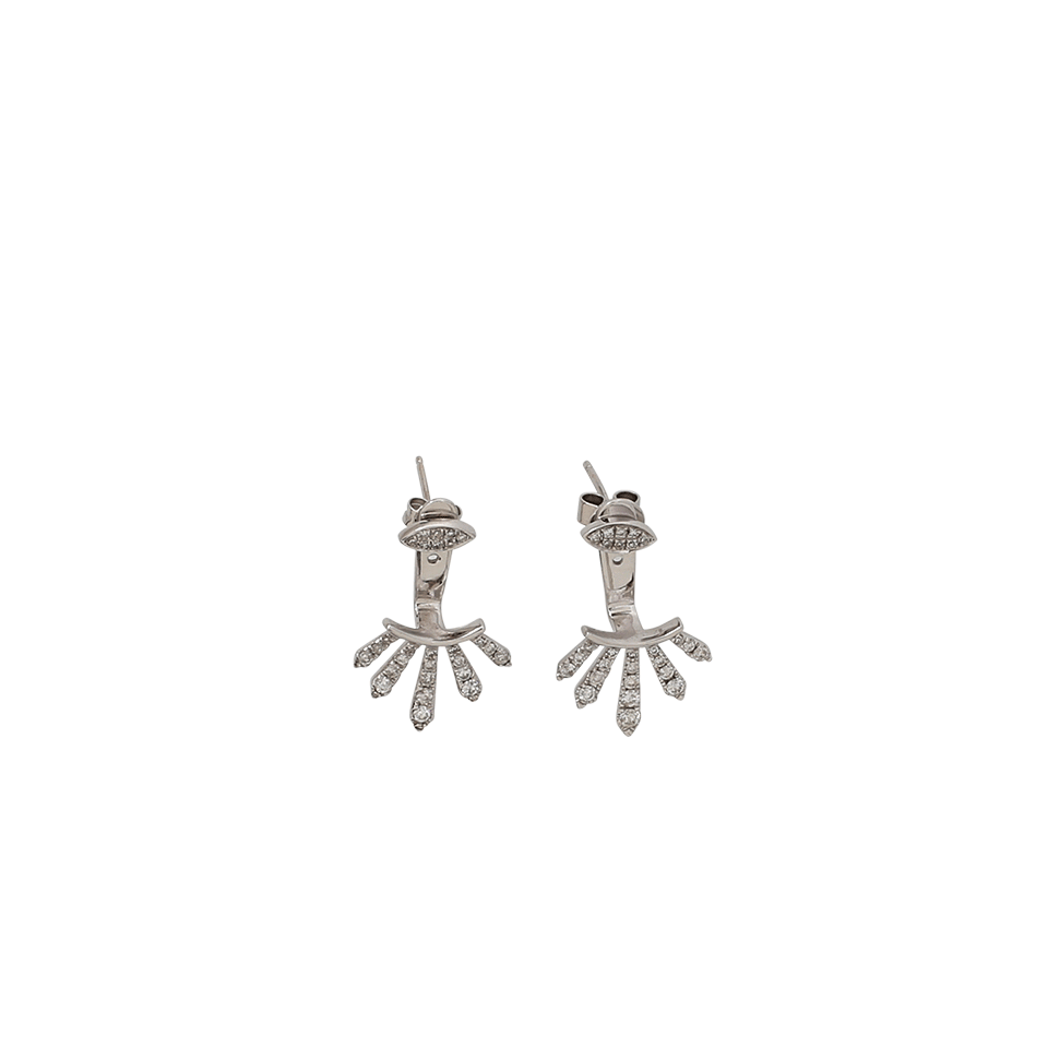 SHAY JEWELRY-Diamond Pave Spike Earring Jacket And Stud-WHITE GOLD