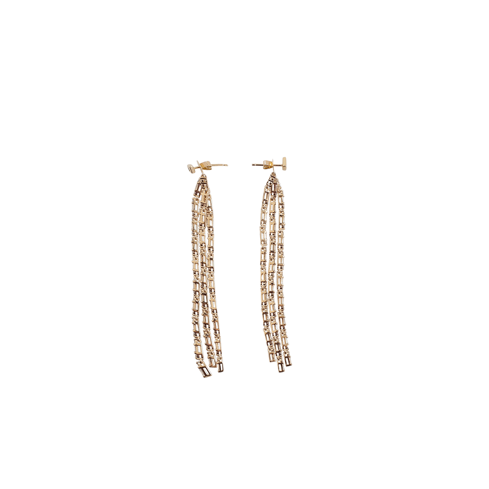SHAY JEWELRY-Triple Mixed Diamond Stick Earrings-YELLOW GOLD