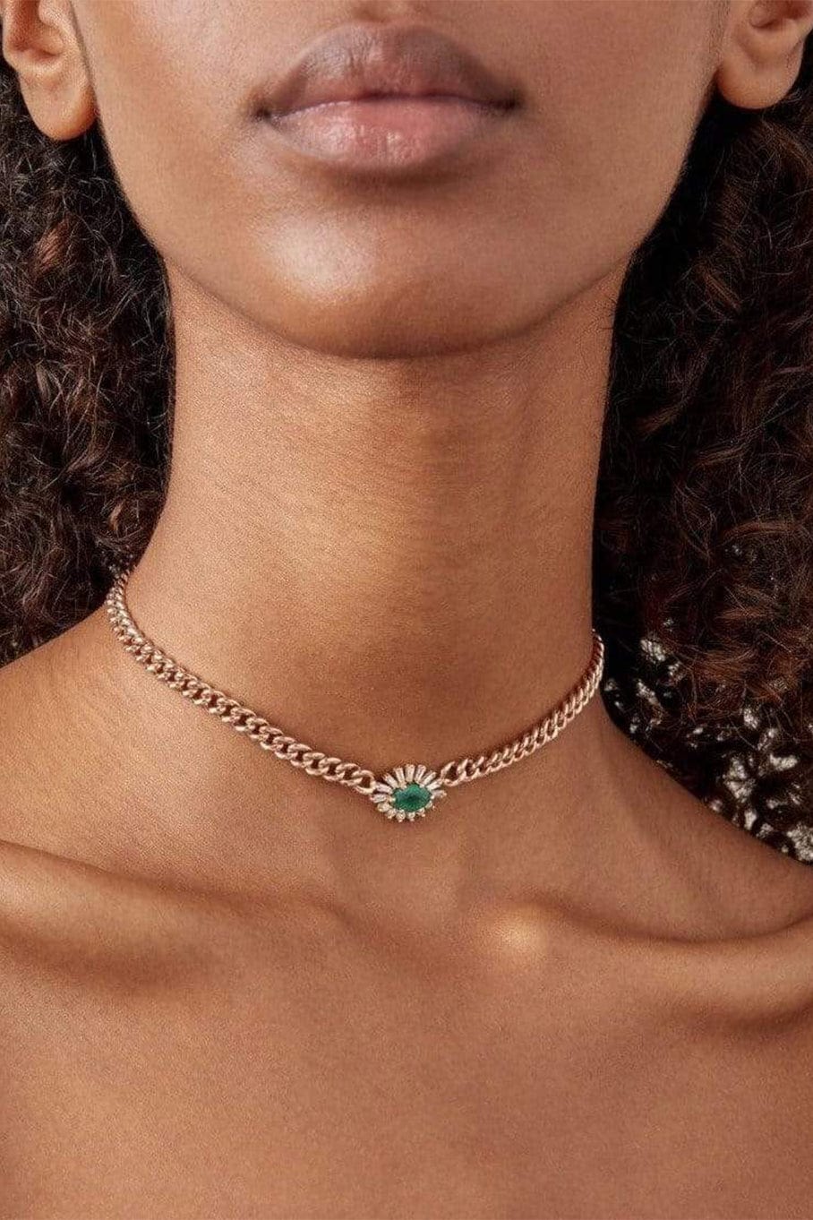 SHAY JEWELRY-Emerald Evil Eye Necklace-