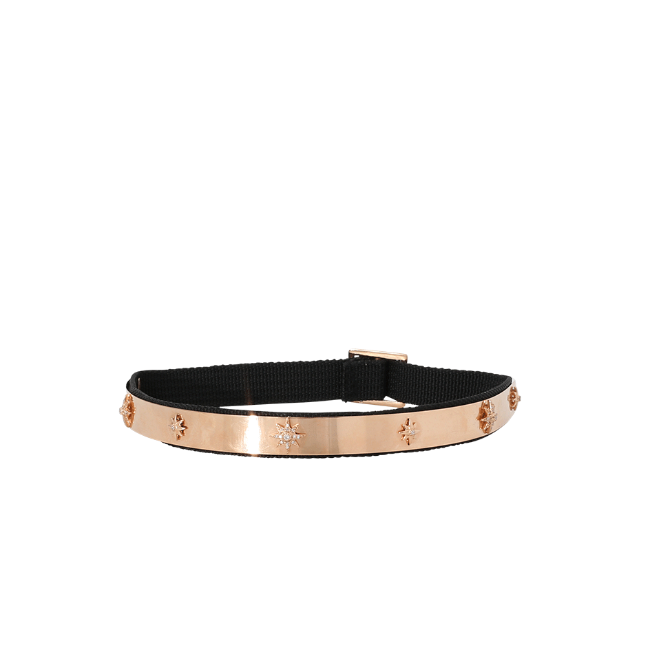 SHAY JEWELRY-7 Star Diamond Pave Gold Plated Choker-ROSE GOLD