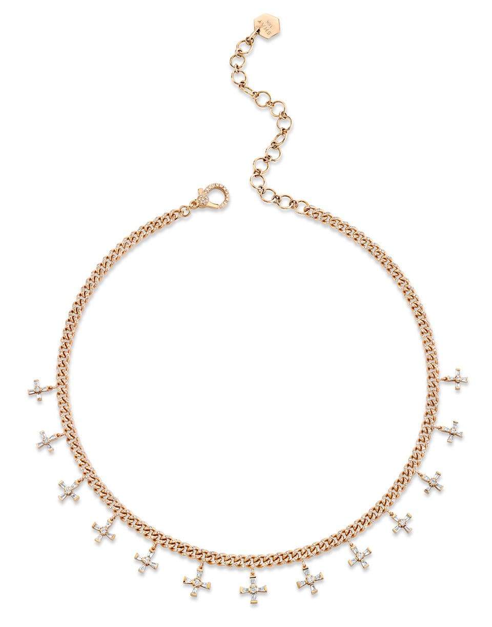 SHAY JEWELRY-Baby Don't Cross Me Link Necklace-ROSE GOLD