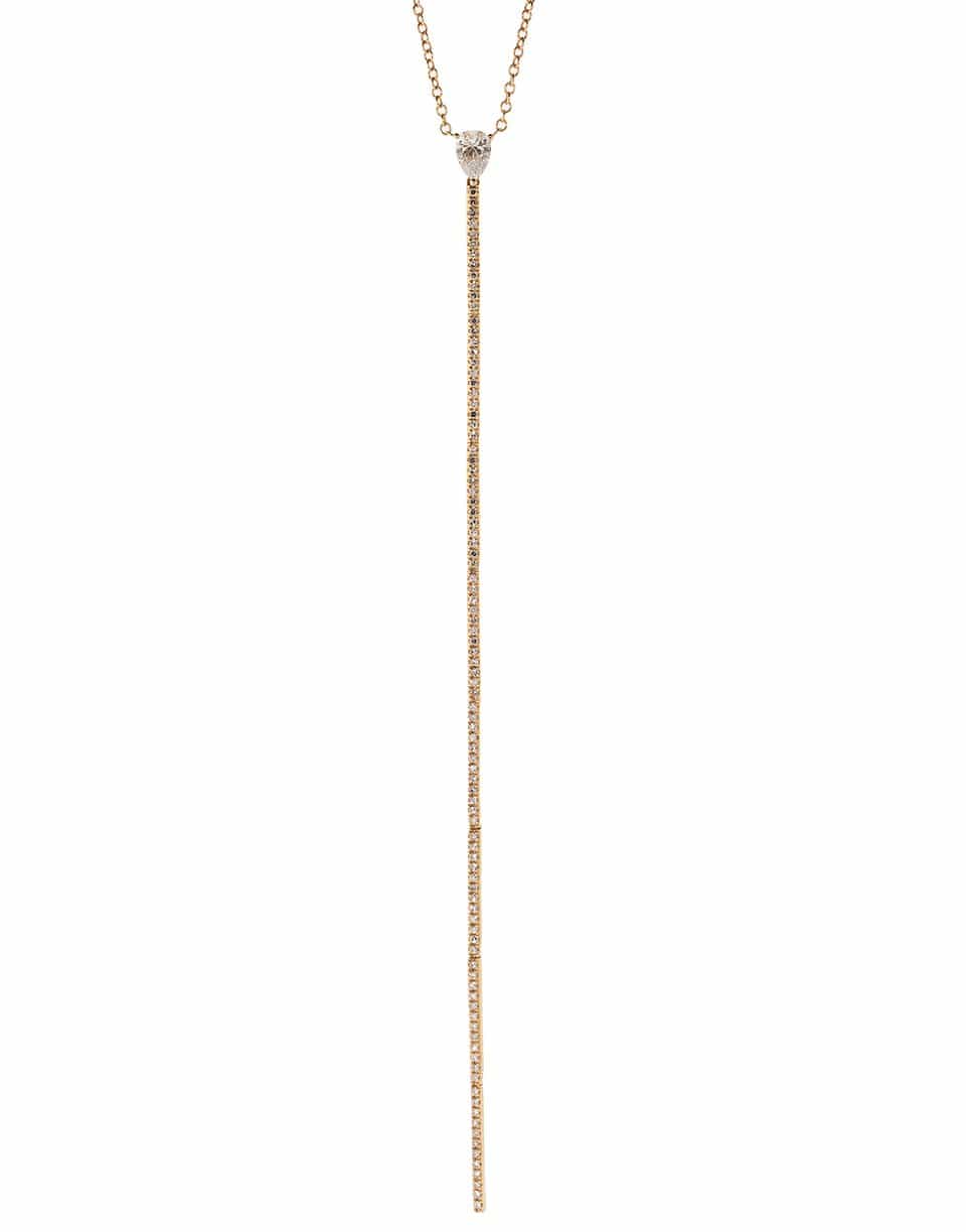 SHAY JEWELRY-Elongated Diamond Stick Necklace-ROSE GOLD