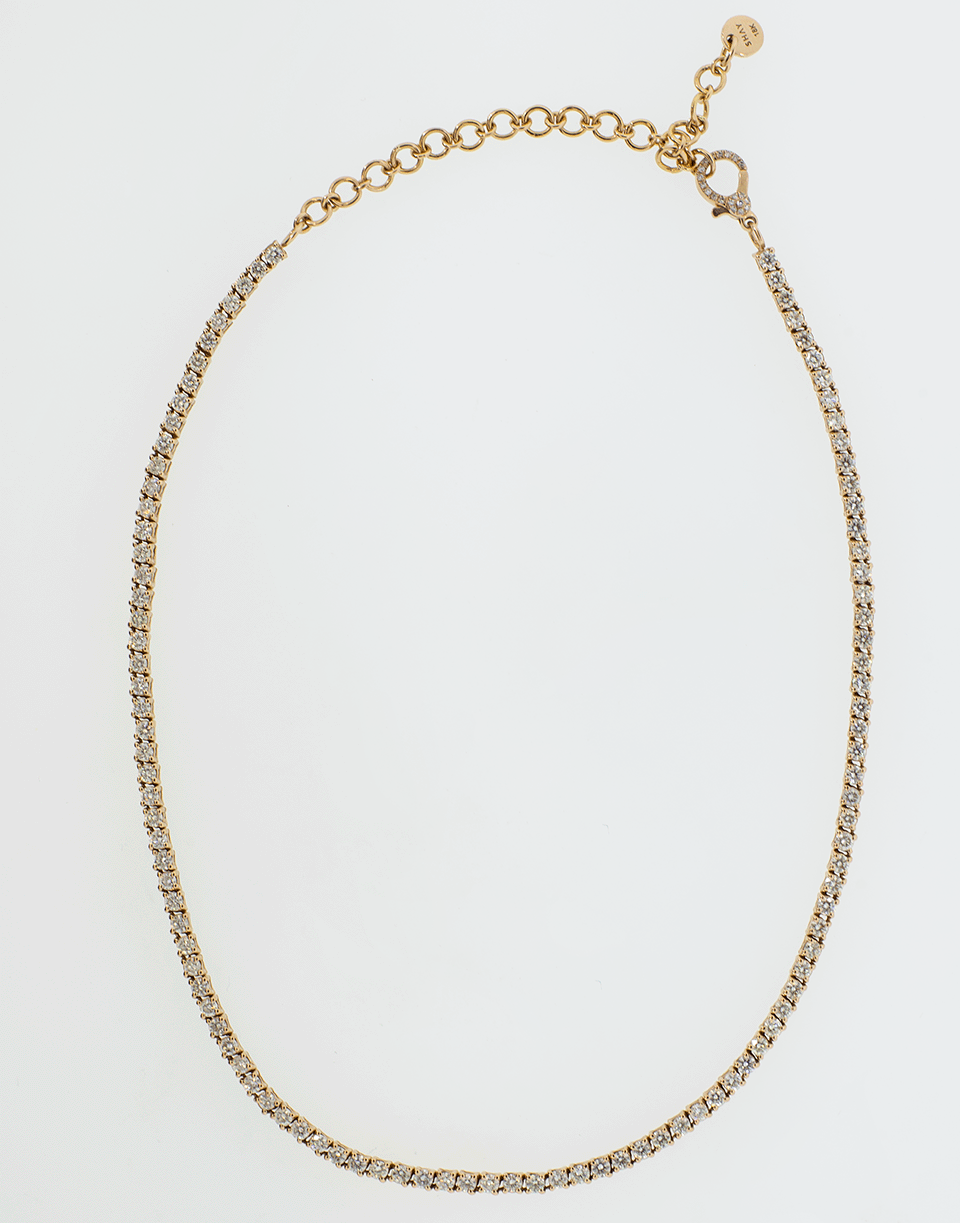 SHAY JEWELRY-Pave Diamond Tennis Choker-ROSE GOLD