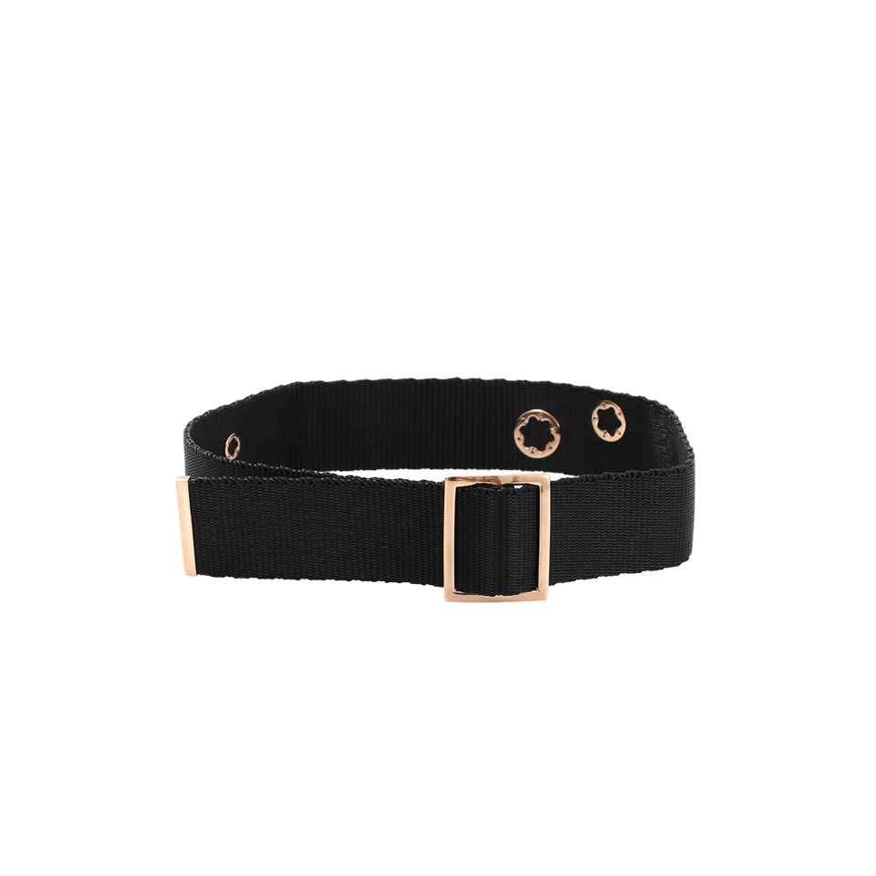 SHAY JEWELRY-Starburst Grosgrain Choker-ROSE GOLD