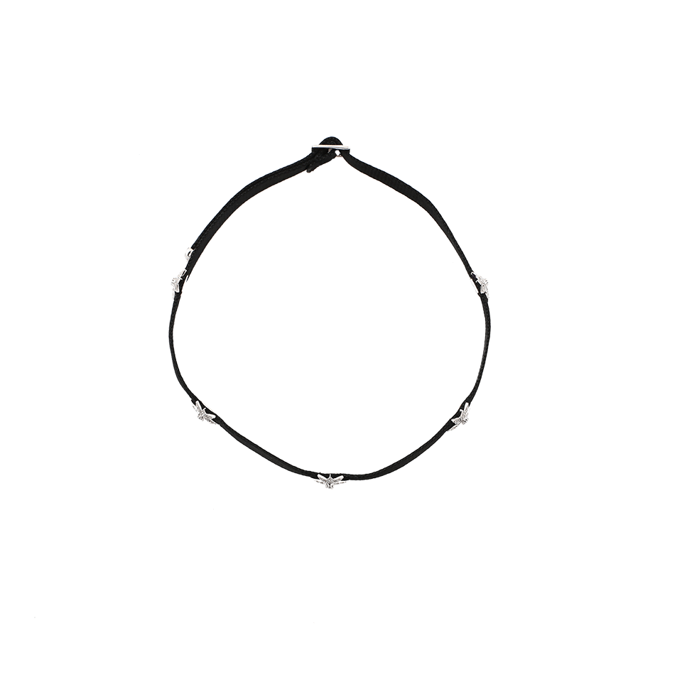 SHAY JEWELRY-5 Star Pave Diamond Choker-WHITE GOLD