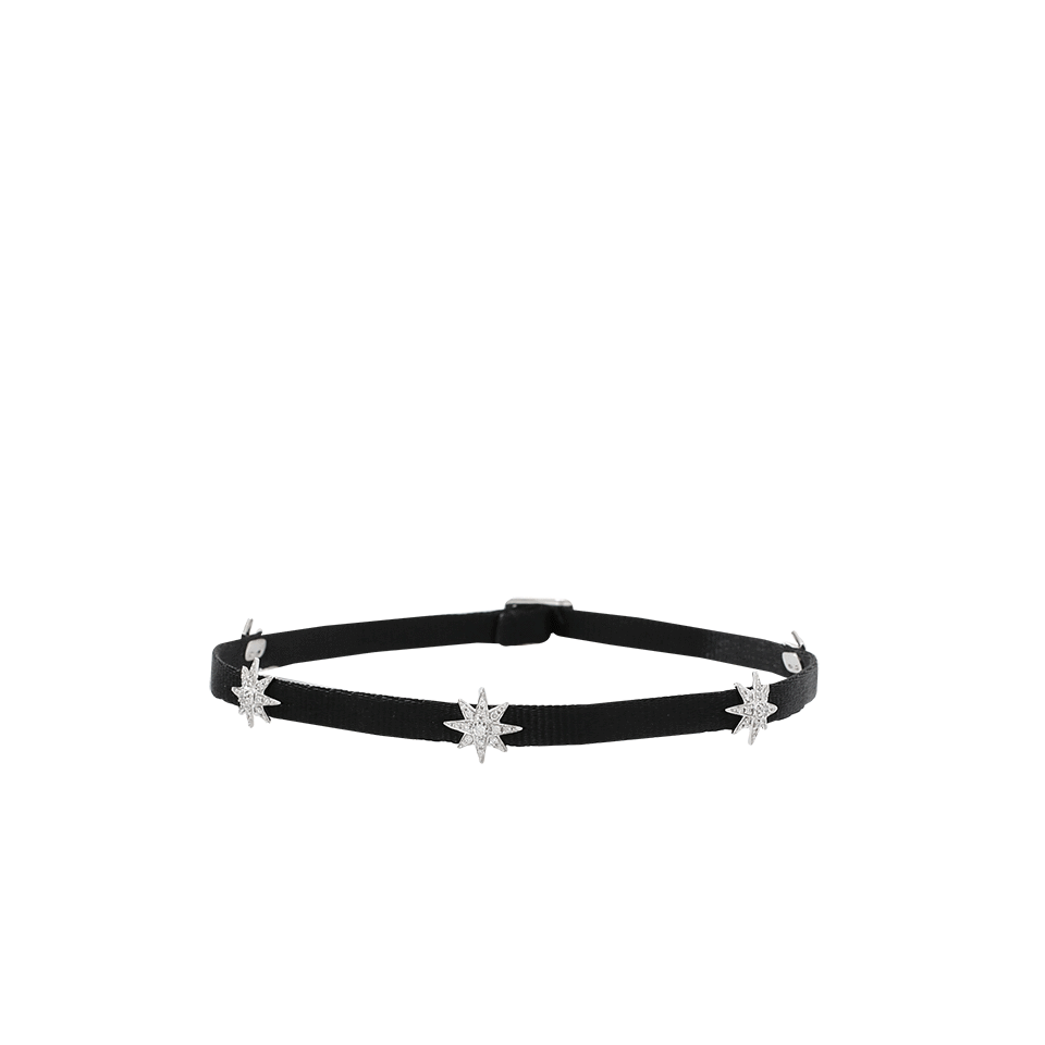 SHAY JEWELRY-5 Star Pave Diamond Choker-WHITE GOLD