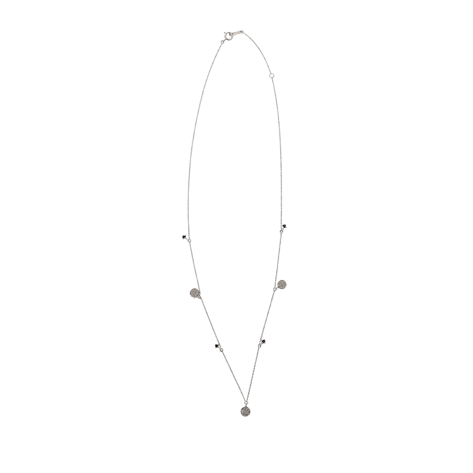 SHAY JEWELRY-Pave Diamond Dangle Drop Necklace-WHITE GOLD