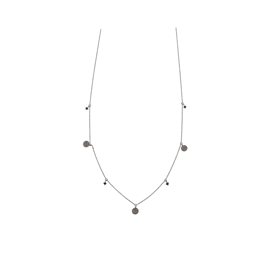 SHAY JEWELRY-Pave Diamond Dangle Drop Necklace-WHITE GOLD