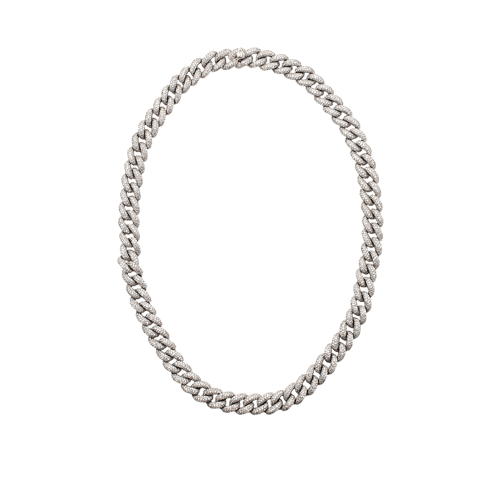 SHAY JEWELRY-Pave Diamond Essential Link Necklace-WHITE GOLD
