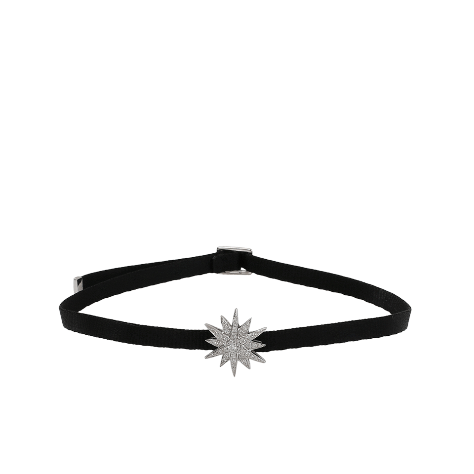SHAY JEWELRY-Single Starburst Choker-WHITE GOLD