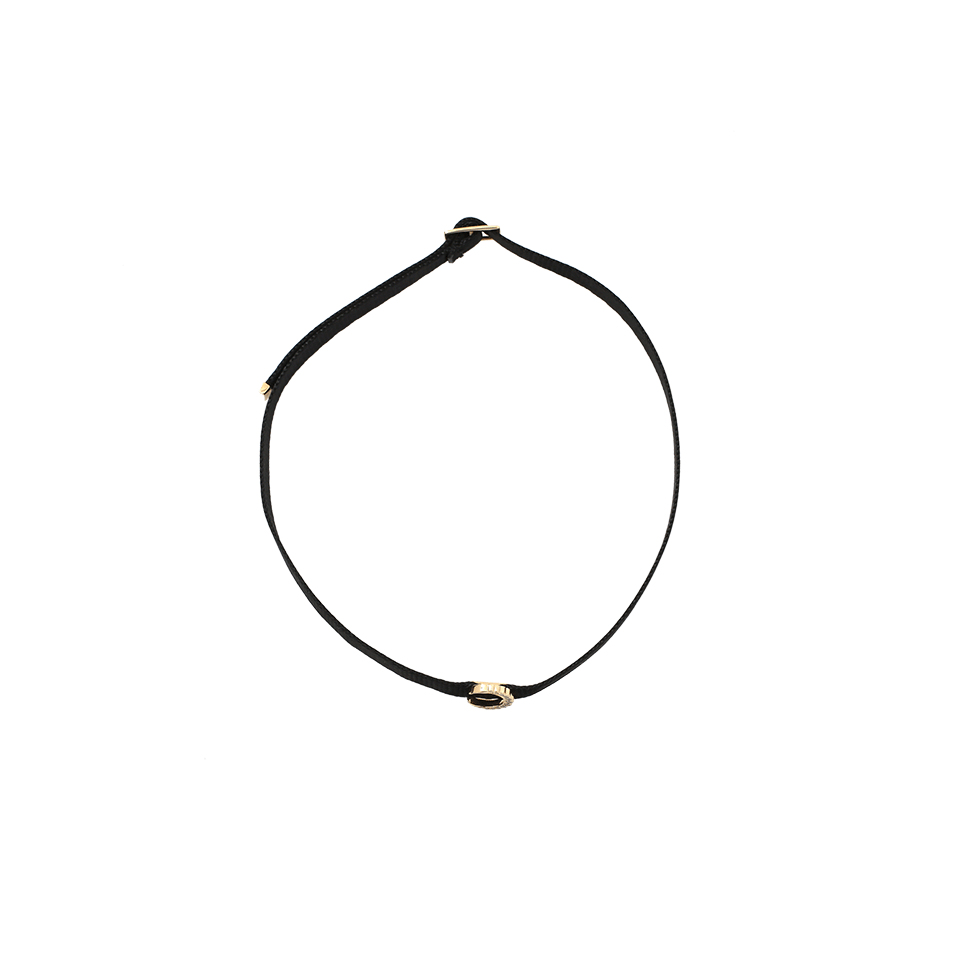 SHAY JEWELRY-Diamond Mini Crescent Moon Choker-YELLOW GOLD