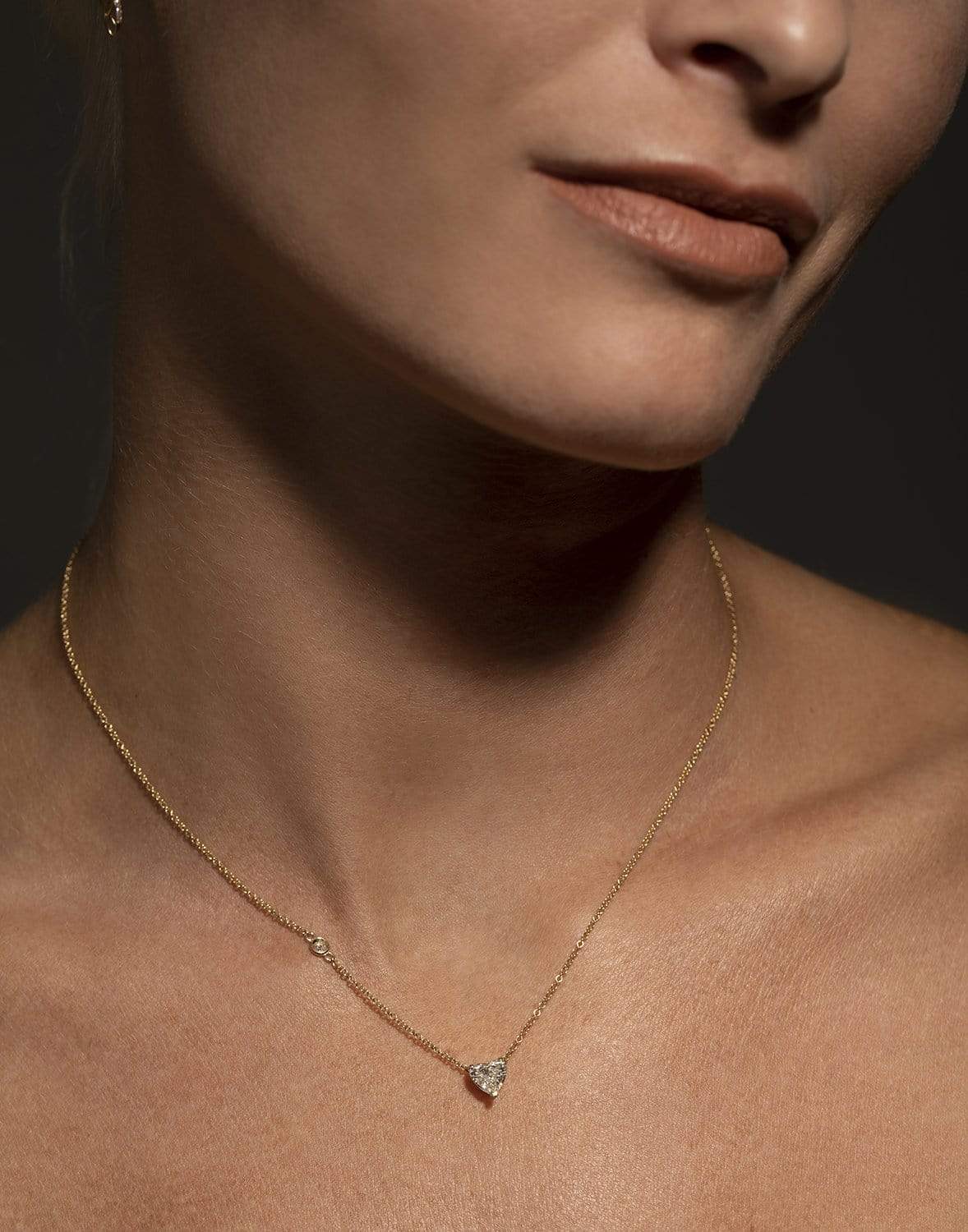SHAY JEWELRY-Diamond Solitaire Heart Necklace-YELLOW GOLD