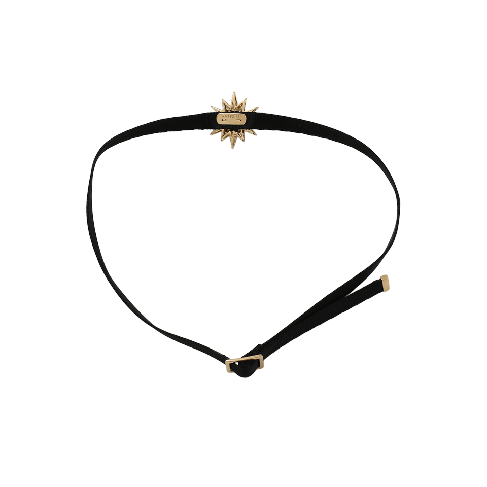 SHAY JEWELRY-Single Starburst Choker-YELLOW GOLD