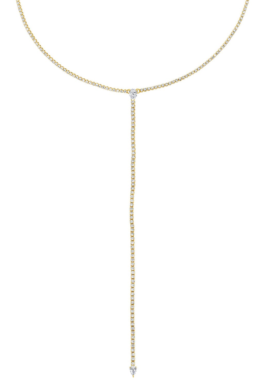 SHAY JEWELRY-Y Necklace-YELLOW GOLD