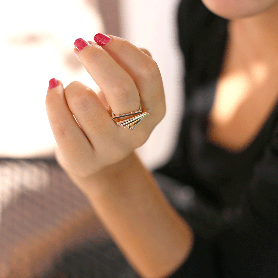 SHAY JEWELRY-Square Ring-ROSE GOLD