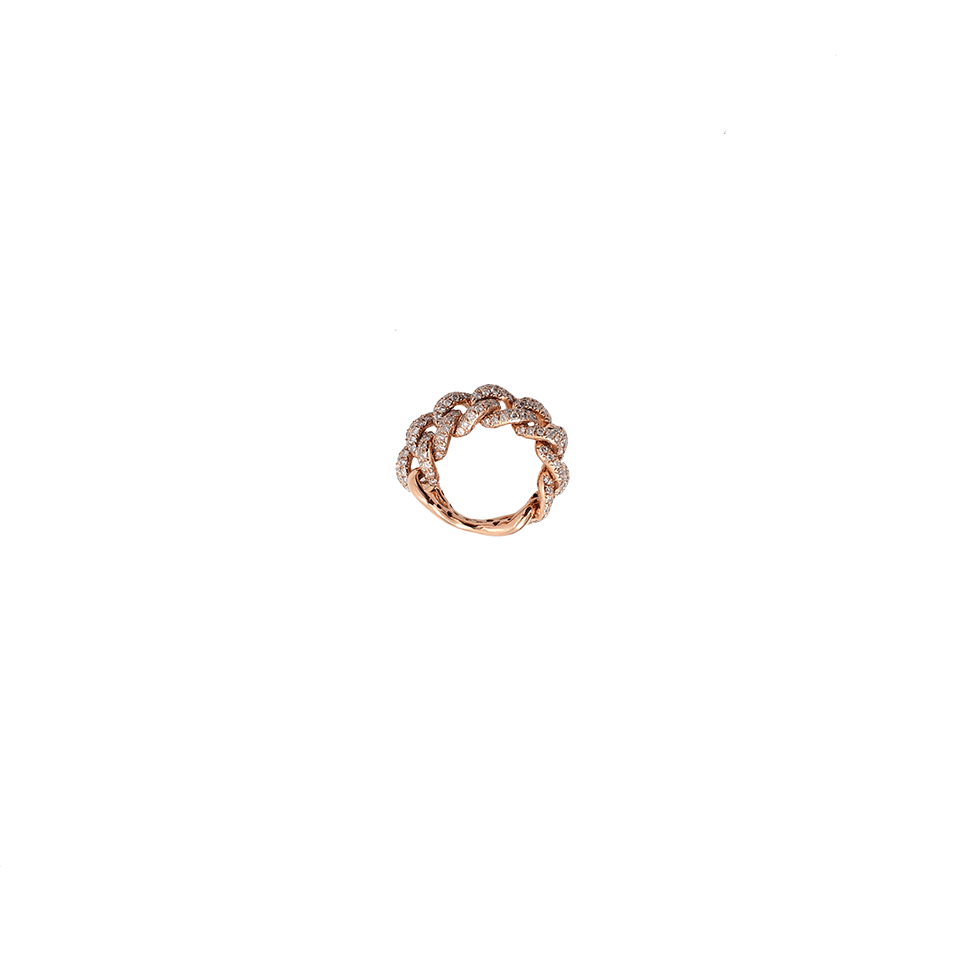 SHAY JEWELRY-Pave Diamond Jumbo Essential Link Ring-ROSE GOLD