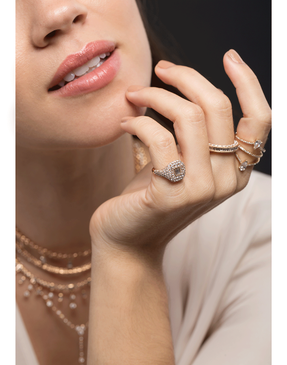 SHAY JEWELRY-3 Sided Eternity Band-ROSE GOLD