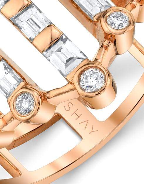 SHAY JEWELRY-Mixed Diamond Royal Ring-ROSE GOLD