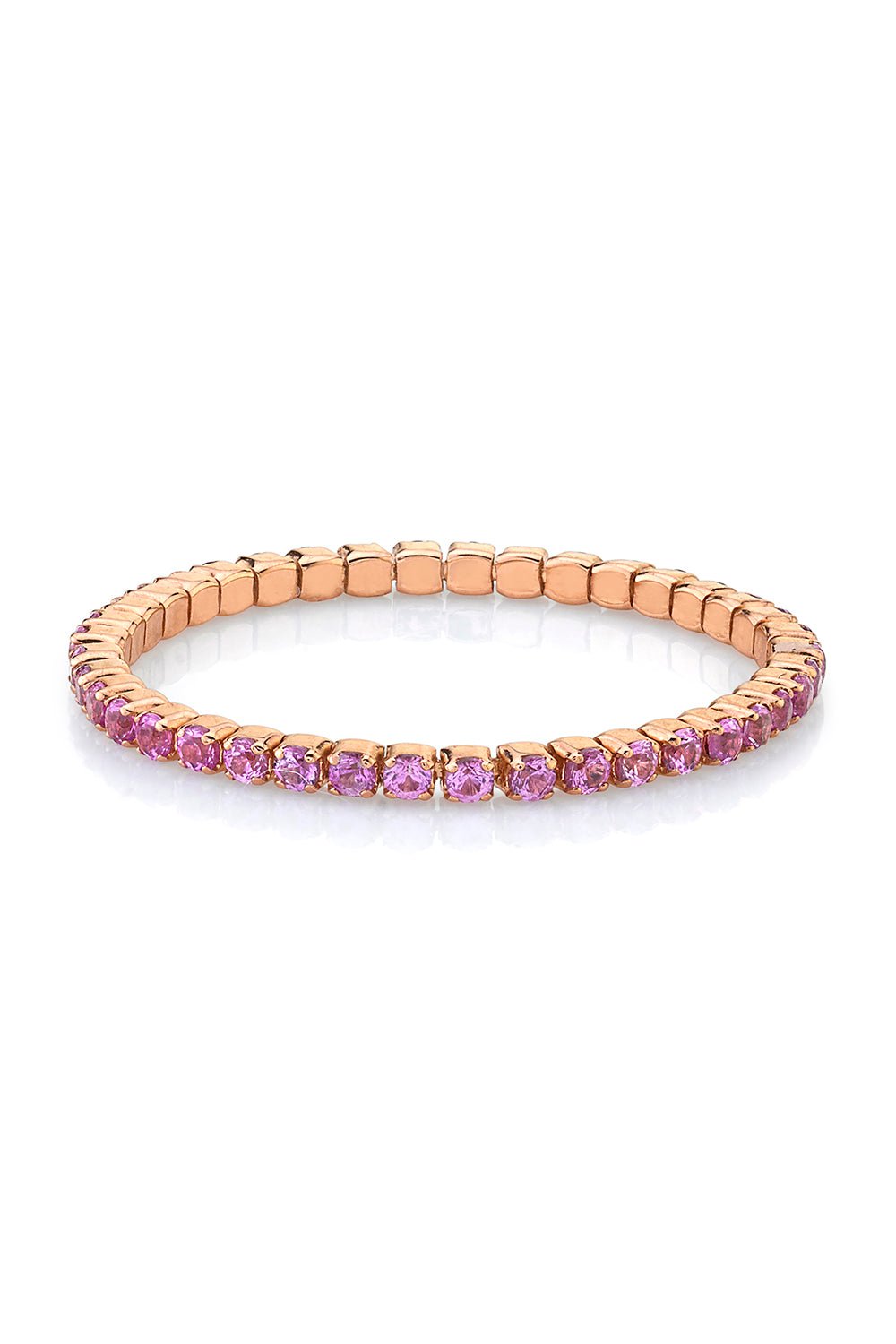 SHAY JEWELRY-PINK SAPPHIRE SINGLE THREAD RING-ROSE GOLD
