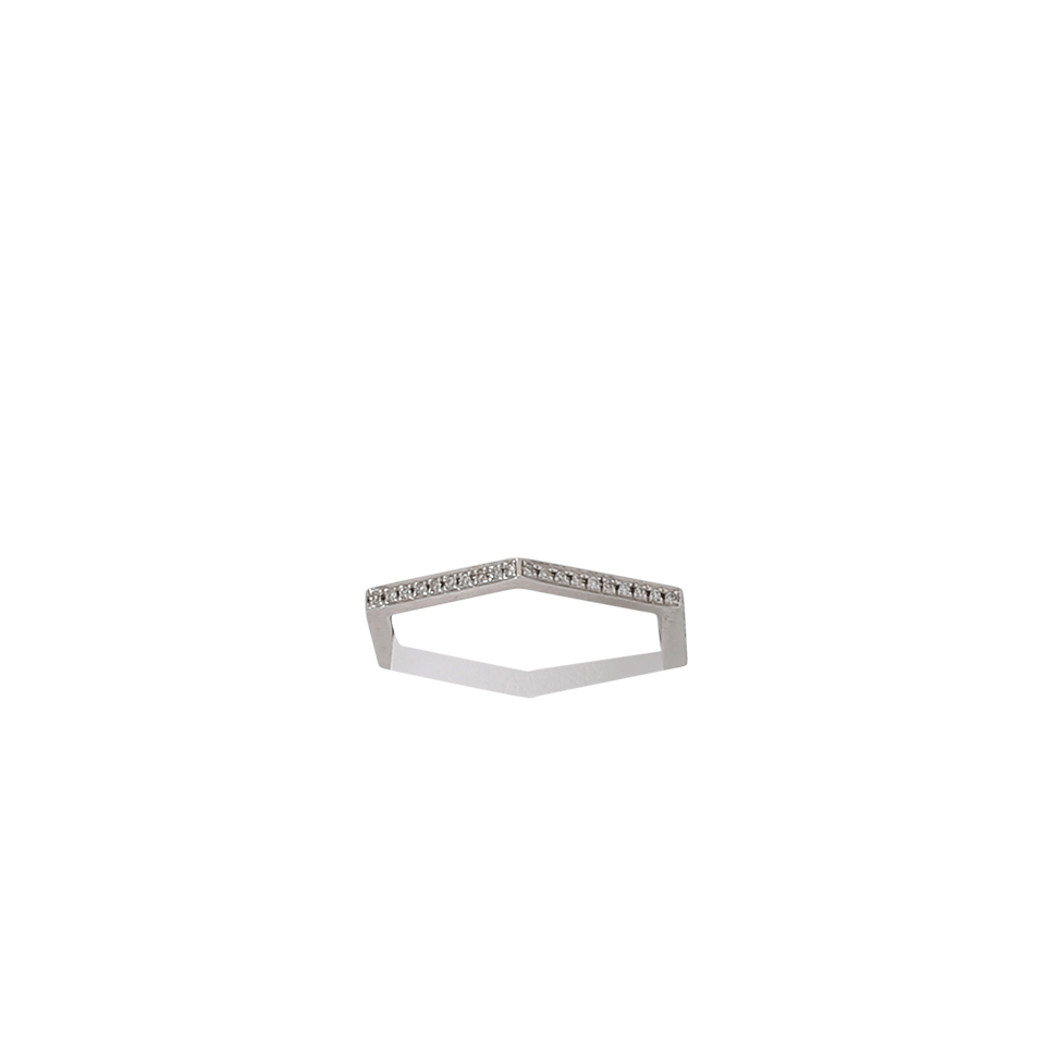 SHAY JEWELRY-Hexagon Ring-WHITE GOLD