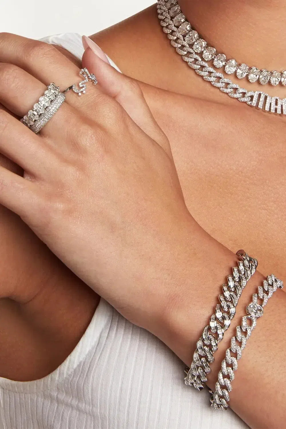 SHAY JEWELRY-INSIDE OUT ETERNITY BAND-WHITE GOLD