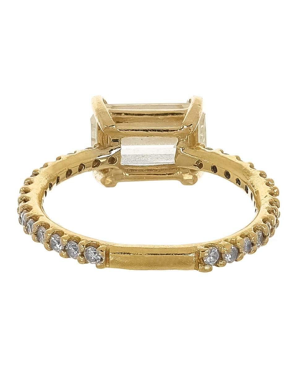 SHAY JEWELRY-Diamond Emerald Cut Pinky Ring-YELLOW GOLD