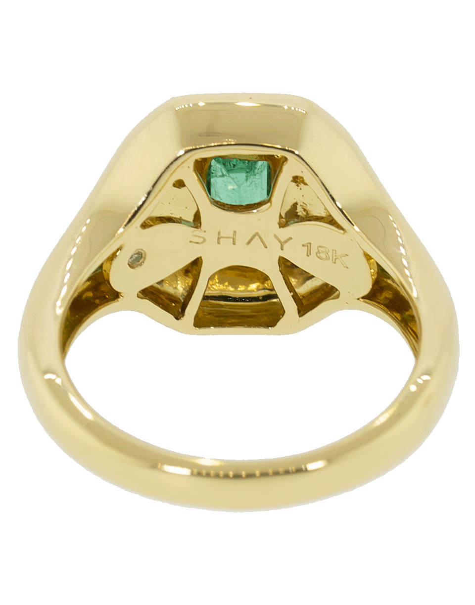 SHAY JEWELRY-Emerald Baguette Pinky Ring-YELLOW GOLD