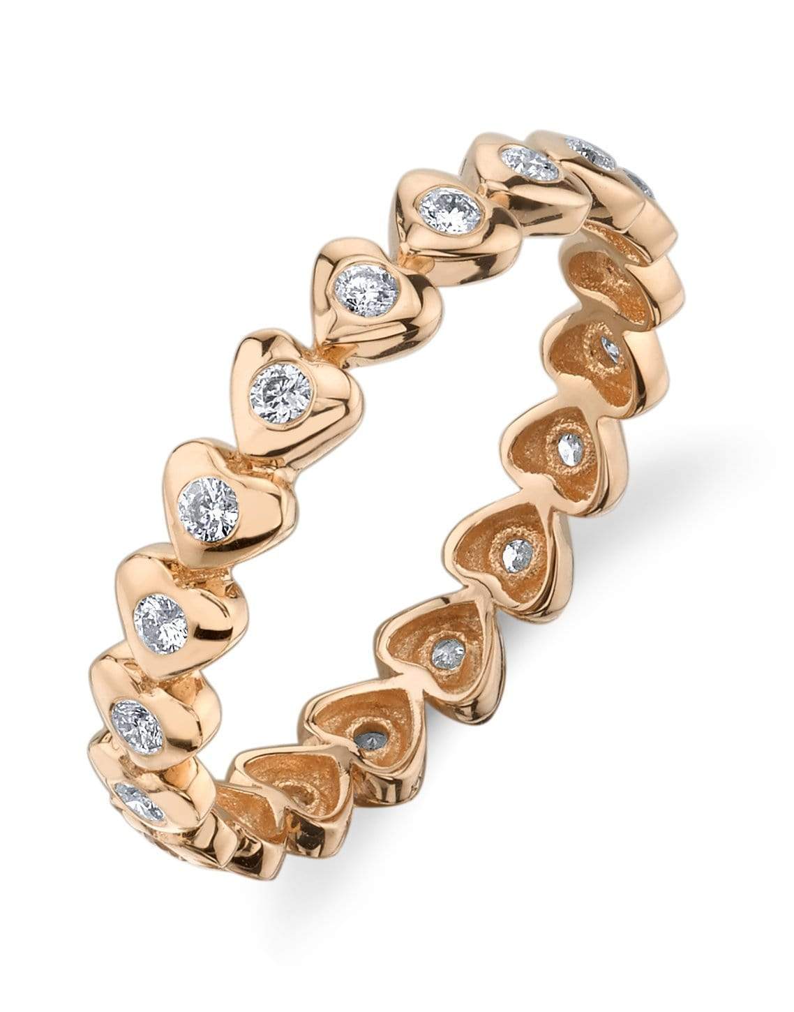 SHAY JEWELRY-Diamond Heart Eternity Ring-
