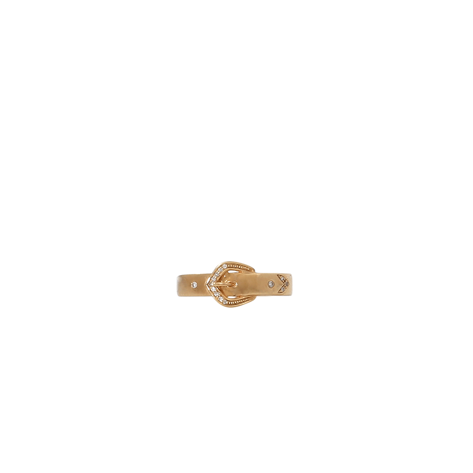 SHAY JEWELRY-Pave Diamond Buckle Ring-YELLOW GOLD