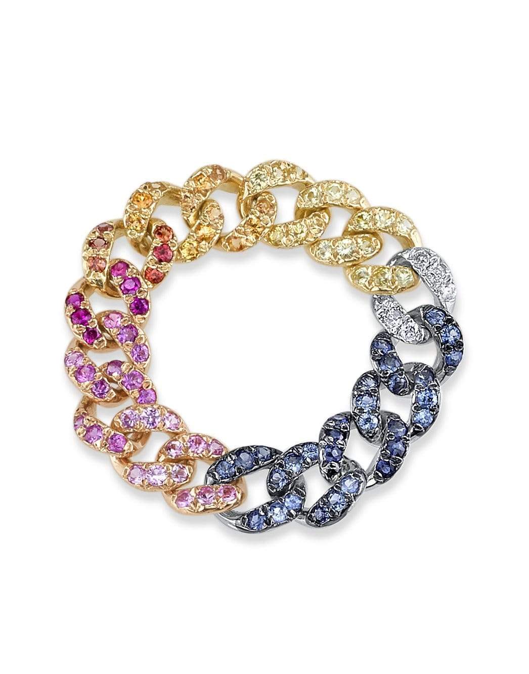 SHAY JEWELRY-Rainbow Essential Link Ring-YELLOW GOLD