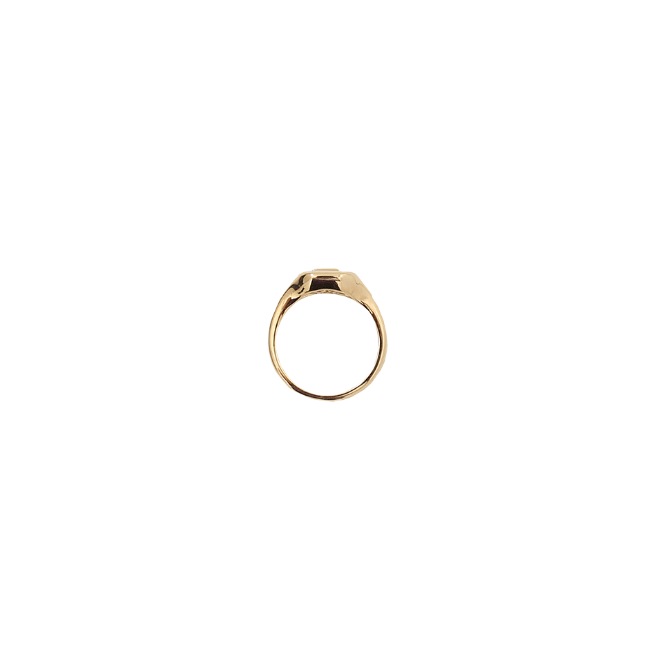 SHAY JEWELRY-Baguette Diamond Signet Ring-YELLOW GOLD