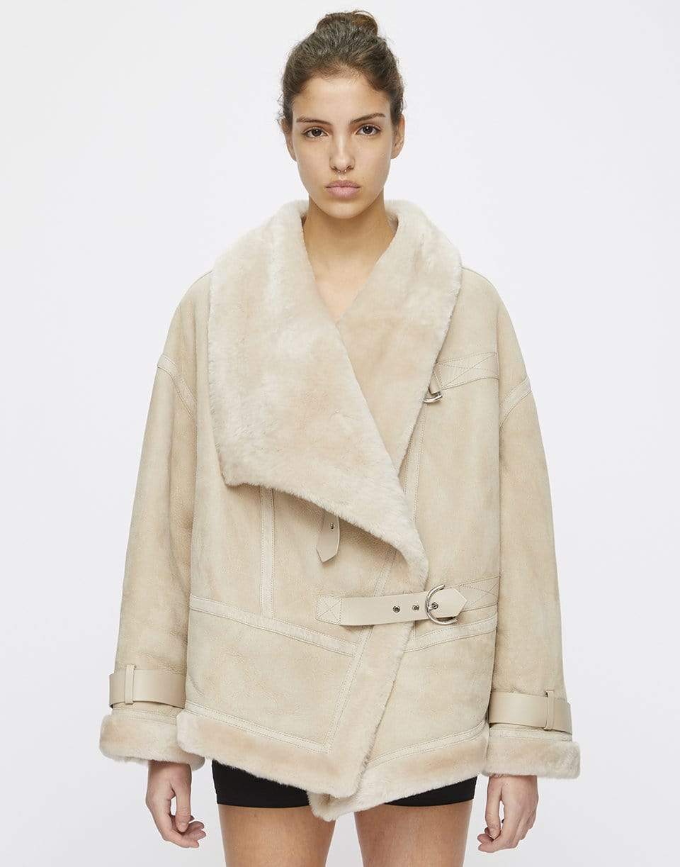 SHOREDITCH SKI CLUB-Darling Shearling Coat-