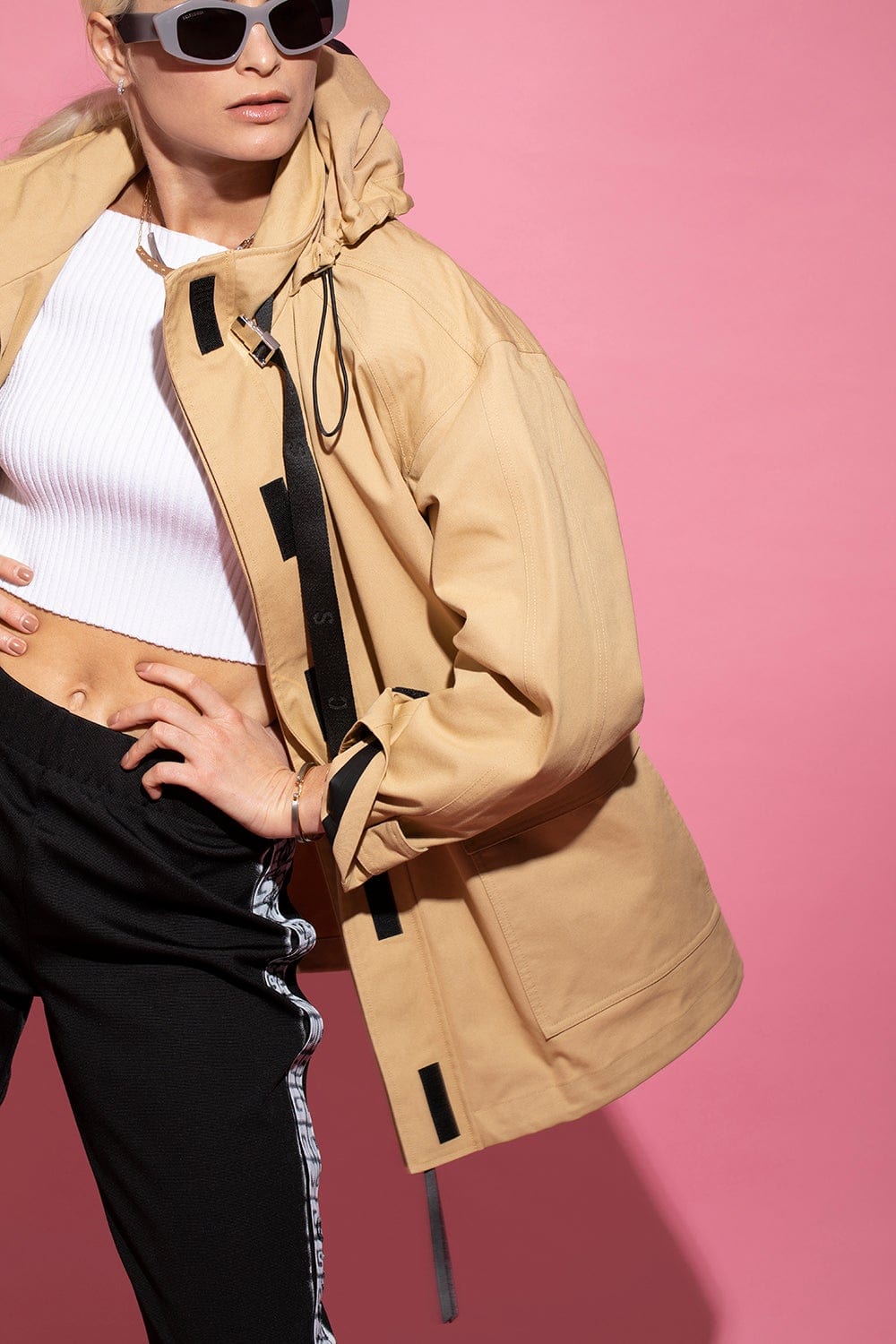 SHOREDITCH SKI CLUB-Woven Fern Anorak-