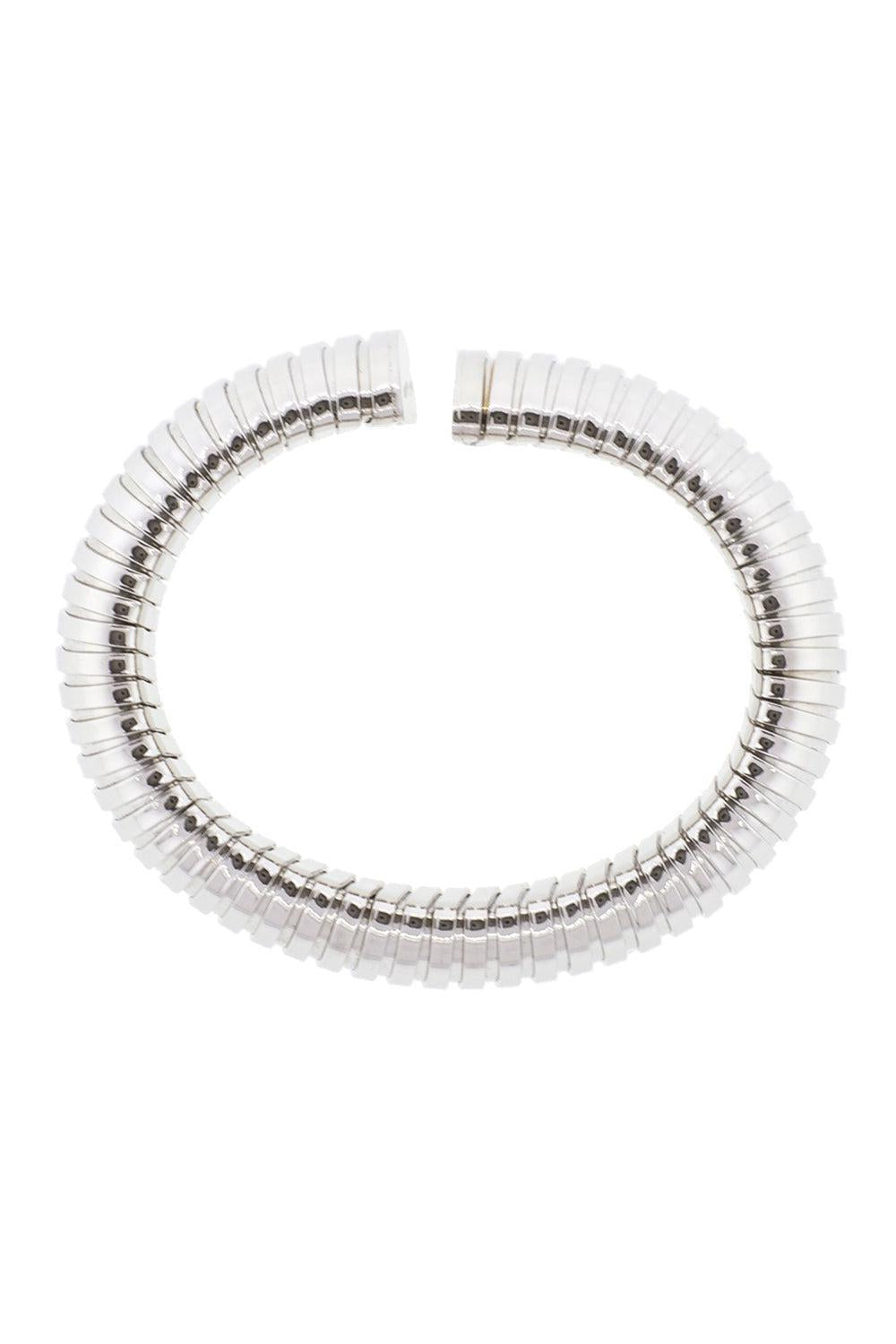 White Gold Domed Cuff Bracelet-WHITE GOLD-JEWELRYFINE JEWELBRACELET O-SIDNEY GARBER