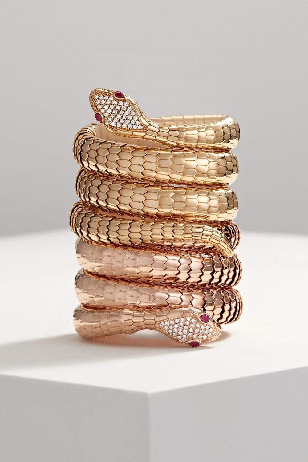 Il Serpente Triple Coil Bracelet-YELLOW GOLD-JEWELRYFINE JEWELBRACELET O-SIDNEY GARBER