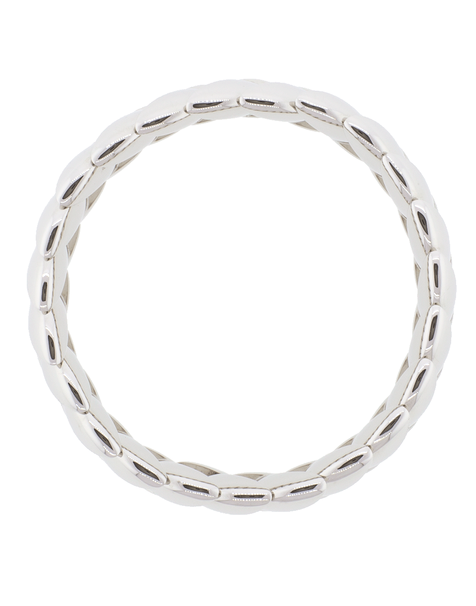 SIDNEY GARBER-Polished Wave Stretch Bracelet-WHITE GOLD