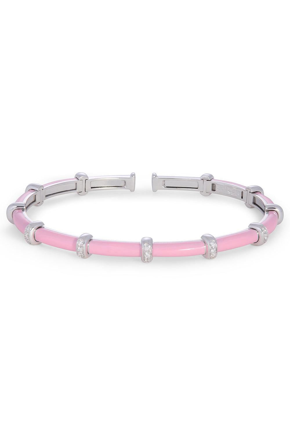 Pink Carly Bracelet - White Gold-WHITE GOLD-JEWELRYFINE JEWELBRACELET O-SIDNEY GARBER