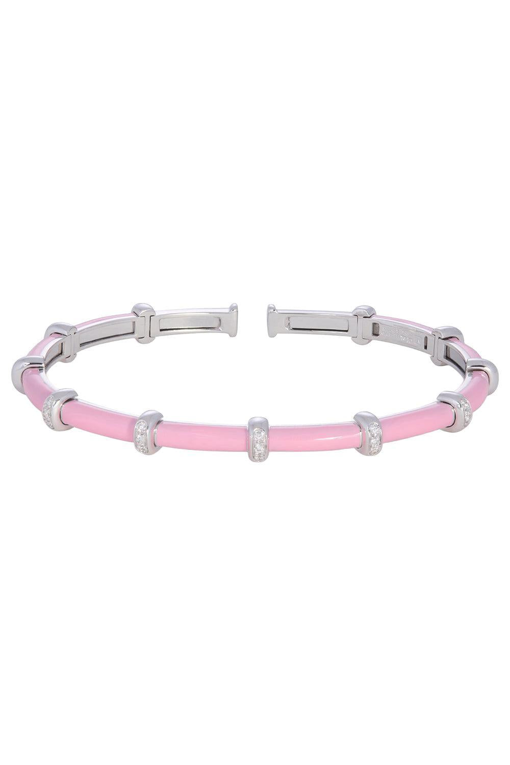 Pink Carly Bracelet - White Gold-WHITE GOLD-JEWELRYFINE JEWELBRACELET O-SIDNEY GARBER