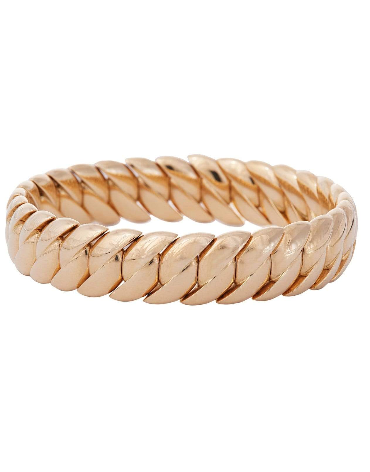 SIDNEY GARBER-Skinny Wave Length Bracelet-YELLOW GOLD