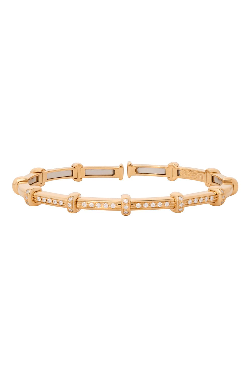 SIDNEY GARBER-Diamond Spring Bracelet-YELLOW GOLD