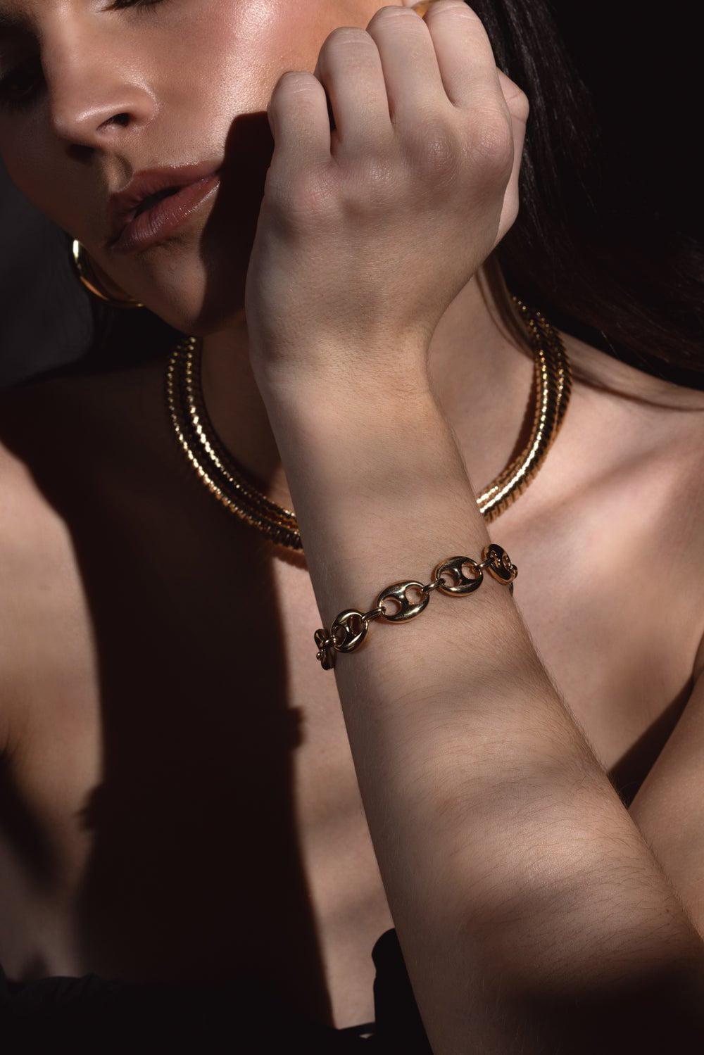 SIDNEY GARBER-Mariner Bracelet - 7in - Yellow Gold-YELLOW GOLD