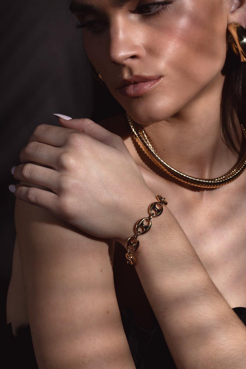 SIDNEY GARBER-Mariner Bracelet - 7in - Yellow Gold-YELLOW GOLD