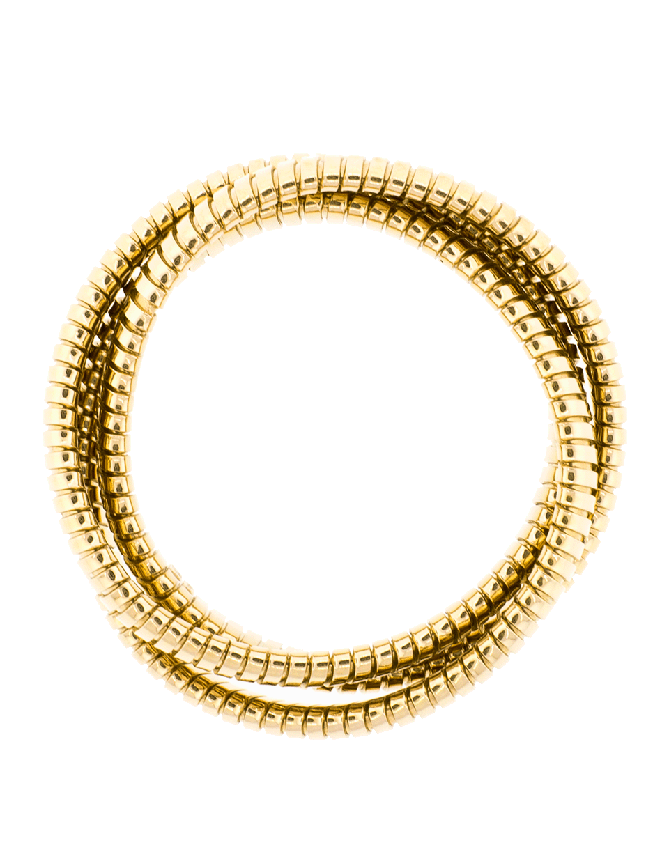 SIDNEY GARBER-Three Band Rolling Bracelet 9mm-YELLOW GOLD